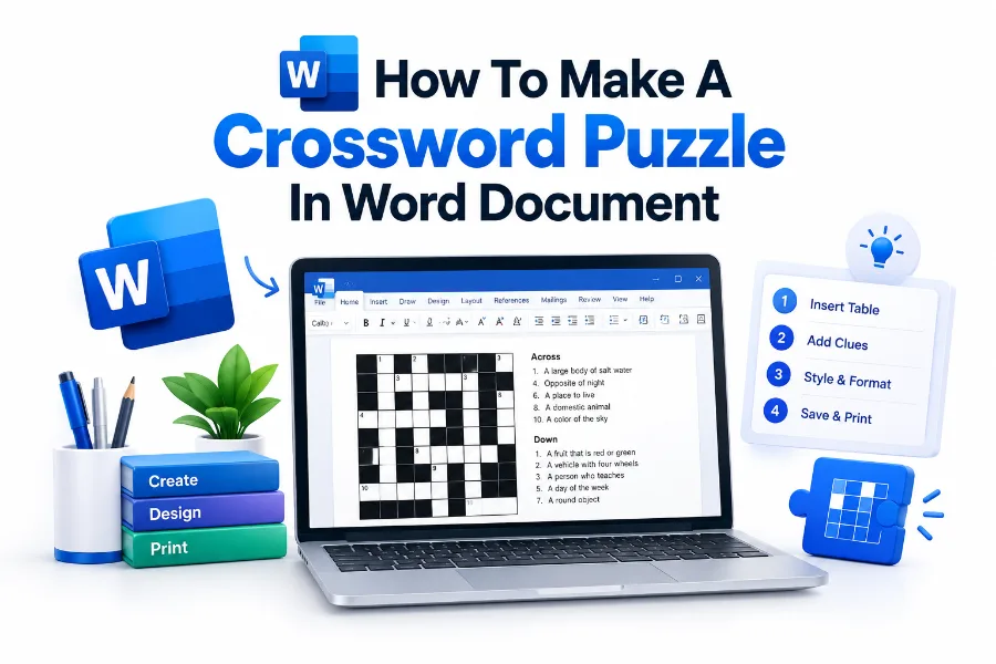 How to Make a Crossword Puzzle in Word Document