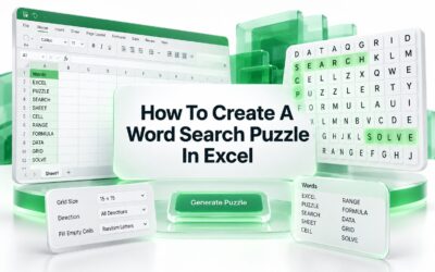 How to Create a Word Search Puzzle in Excel